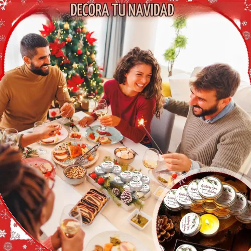 Vista 3 de MTLEE 50 velas de regalo para invitados de 1 onza