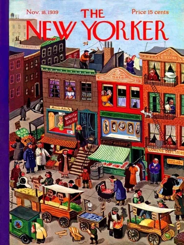 Vista 2 de New York Puzzle Company - New Yorker Main Street - Rompecabezas de 1000 piezas