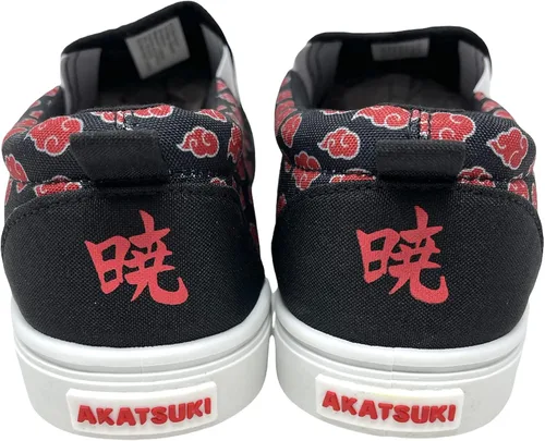 Vista 5 de Tenis de Naruto Shippuden con licencia oficial para adultos logotipo de Red Cloud