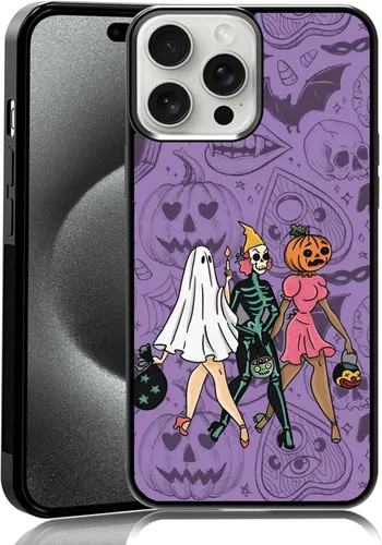 Vista 17 de Funda para iPhone 11 Pro Max, funda protectora de poliuretano termoplástico (TPU) a prueba de golpes, diseño de cabeza de calabaza, diseño de araña