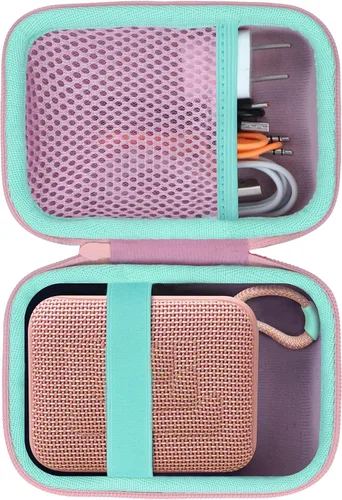 Vista 20 de Funda de silicona Lebakort compatible con altavoz portátil JBL GO 4 (Funda negra)