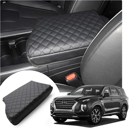 Vista 8 de YEE PIN Funda para reposabrazos central de automóvil, funda para tapa de consola Rogue X-Trail 2014-2019, caja de reposabrazos de consola central