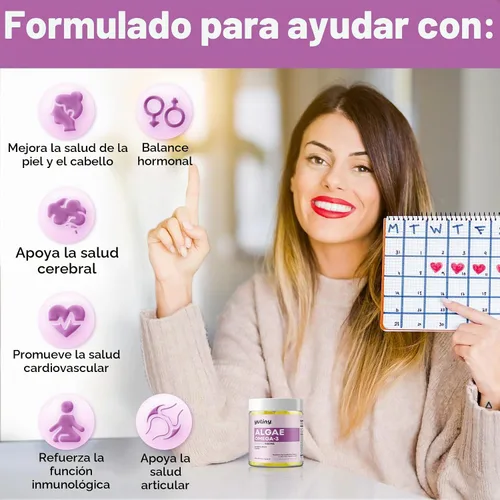 Vista 5 de Gomitas veganas con omega 3 de mio-inositol y D-Chiro Inositol para mujer