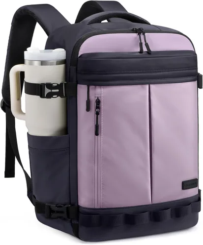 Vista 9 de LOVEVOOK - Mochila de viaje para mujer y hombre, aprobada como equipaje de mano, bolsa de artículos personales TSA, accesorios esenciales