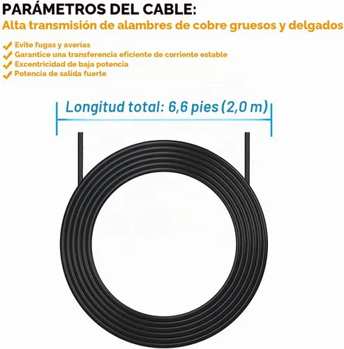 Vista 5 de PLUSPOE Cable de alimentación de 6 V para ProForm Elíptico 6.6 pies de largo, adaptador de corriente alterna cargador Smart Strider 480 490 500 600