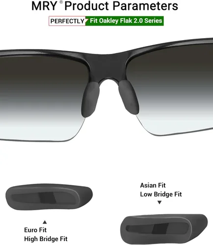 Vista 2 de Mryok Almohadillas nasales de repuesto para Oakley Flak 2.0Flak JacketHalf JacketHalf Jacket 2.0Fast Jacket Sunglass - Opt