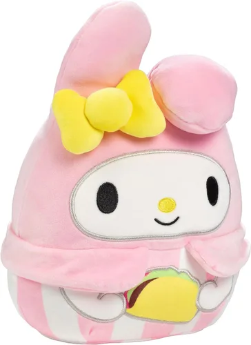 Vista 3 de Squishmallows Peluche de la serie My Melody with Taco Food Truck de 8 pulgadas, Kellytoy oficial, juguete coleccionable suave y esponjoso de Hello