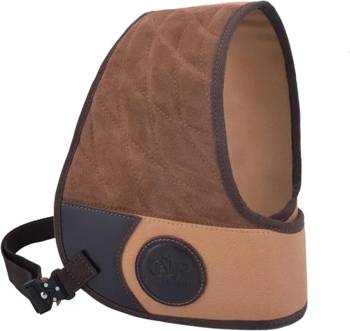 Vista 14 de Tas Trost Chaleco protector de cuero para rifle de escopeta, chaleco acolchado reductor de retroceso con protección de campo con correas ajustables