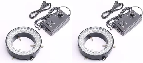 Vista 7 de DEVMO Lámpara iluminadora de luz de anillo ajustable de 60 LED para microscopio de zoom estéreo
