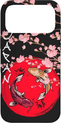 Vista 22 de koi Fish Ying yang,Japanese Flag Japan - Cherry Blossom Case for iPhone 17