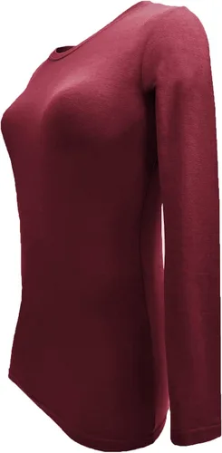 Vista 120 de Natural Uniforms Camiseta Under Scrub para mujer, cuello redondo, manga larga, paquete de 3, paquete múltiple de 3
