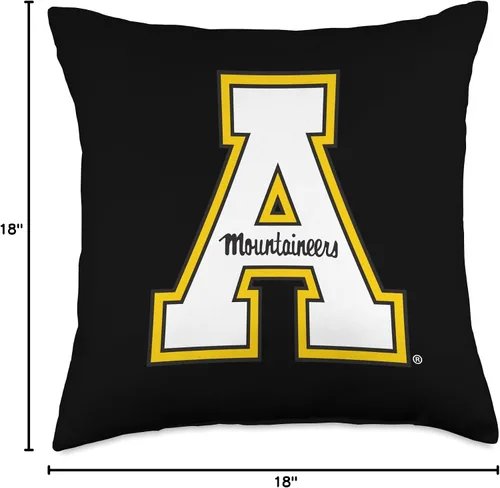 Vista 4 de License Champs NCAA Appalachian State University Mountaineers-PPAPP033 - Almohada de 18 x 18 pulgadas, multicolor