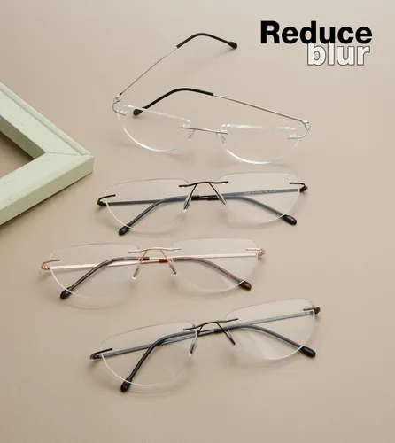 Vista 6 de Gafas de lectura ligeras sin montura para mujeres y hombres