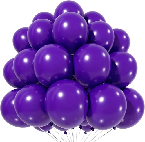 Vista 17 de Globos negros 30 Pack Matte Black Helium Balloons for Birthdays, Graduation, Casino, New Year, Halloween