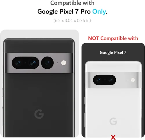 Vista 2 de TUDIA Merge [grado militar] Funda diseñada para Google Pixel 7 Pro (2022), a prueba de golpes, delgada, de doble capa, resistente a los golpes