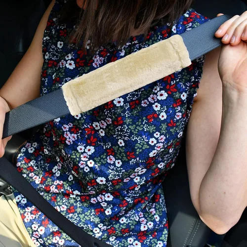Vista 7 de MOONET Paquete de 2 fundas para cinturón de seguridad de automóvil para una conducción más cómoda, funda universal para cinturón de seguridad