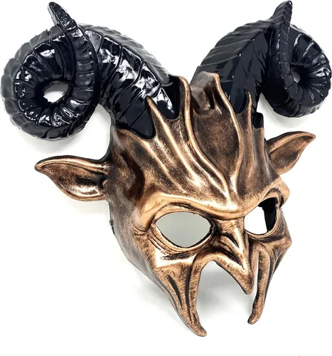Vista 2 de STORM BUY Ram Goat Series Face Masquerade Animal Devil Mask Costume Halloween Horror Demon