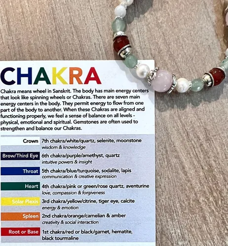 Vista 5 de Pulsera de fertilidad y embarazo con piedras preciosas de cuarzo rosa, piedra lunar, aventurina verde, cornalina, perlas de agua dulce, joyería