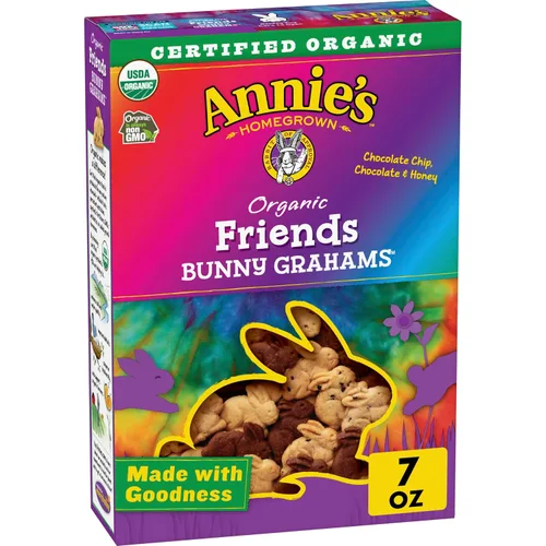 Vista 77 de Annie's Organic Chocolate Bunny Graham Snacks, 7.5 onzas