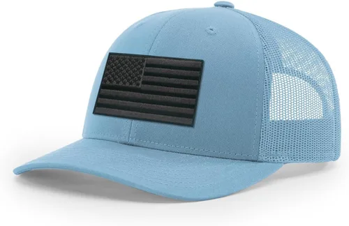 Vista 180 de Joe's USA Richardson 112 - Gorras de camionero con parche gráfico personalizado - Gorras estructuradas de cinco y seis paneles Richardson Premium