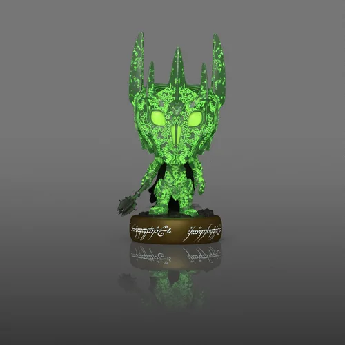 Vista 3 de Funko Pop! Premium: El Señor de los Anillos - Sauron™ con Arma (Glow)