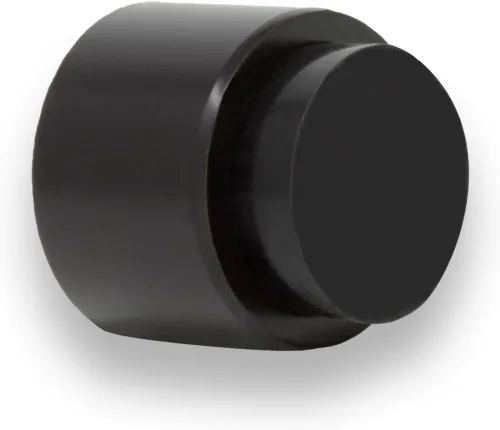 Vista 13 de EVI - Topes de puerta Tope de manija de puerta blanco – Adhesivo y cierre de tornillo – Caucho protector – Tope de puerta de pared de 1.1 x 1.1