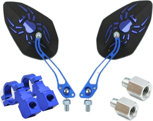 Vista 11 de Espejos de bicicleta para manillar, 2 piezas de seguridad HD espejo retrovisor para manillar, espejos ajustables para bicicleta, espejo retrovisor