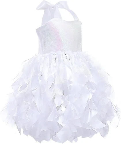 Vista 3 de Tutu Dress for Girls Princess Prom Dresses Sparkly Sequin Tulle Party Dress for Girls Easter Birthday Party Outfit