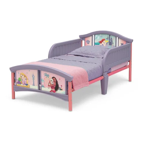 Vista 2 de Delta Children Cama de plástico para niños pequeños, princesa Disney Disney Princess