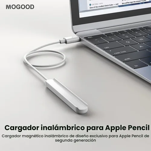 Vista 4 de MOGOOD Cable de carga para lápiz capacitivo, compatible con Apple Pencil de 2ª generación, solo cable de carga para lápiz capacitivo, ahorra batería