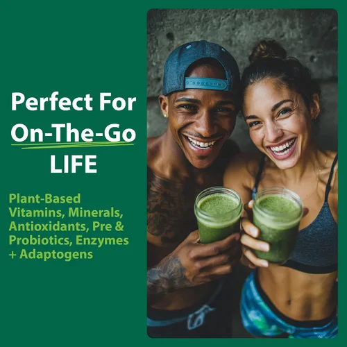 Vista 5 de MacroLife Naturals Macro Greens Powder 38 Superfood probiótico, antioxidante, enzima y suplemento herbal, inmunidad natural, energía