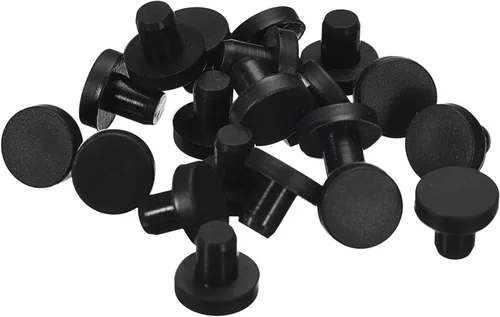 Vista 46 de uxcell 16 Piezas de Tapones de Goma Negros, 2.7mm para Agujeros de Enchufe de 2-2.5mm/0.08-0.1