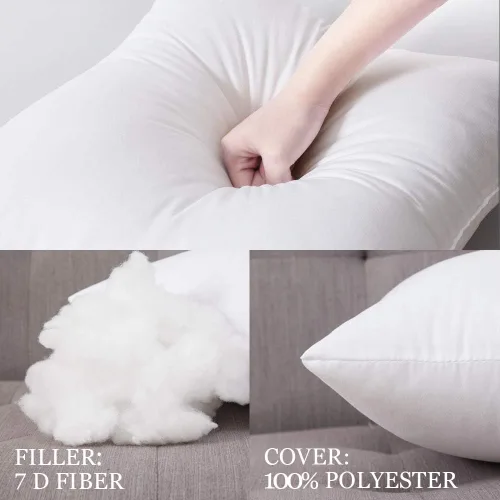Vista 5 de MIULEE Juego de 2 fundas de almohada bohemias de mezcla para sofá, dormitorio, sala de estar, 18 x 18 pulgadas, color blanco