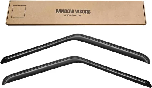 Vista 6 de Visores para ventanas y protectores contra la lluvia para Ford F150 de cabina estándar 1980-1996, Deflectores de viento y protectores para ventanas