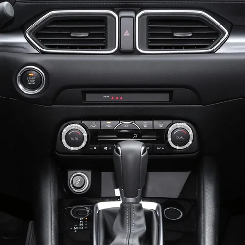 Vista 7 de TOMALL Fundas brillantes para perilla de aire acondicionado para automóvil compatibles con Mazda 3, 6, CX5, CX9, consola central, botón de aire