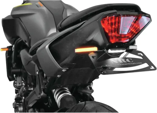 Vista 9 de New Rage Cycles Eliminador de guardabarros compatible con Yamaha MT-07 (2018-presente) Relé intermitente LED 2018-2020