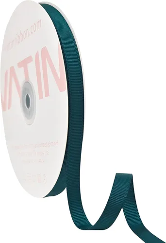 Vista 148 de VATIN Cinta de Grogrén Negra, 1-1/2" x 50 Yardas Continuas, Cinta de Grogrén de Poliéster Negra, Usar para Lazos de Bricolaje, Accesorios