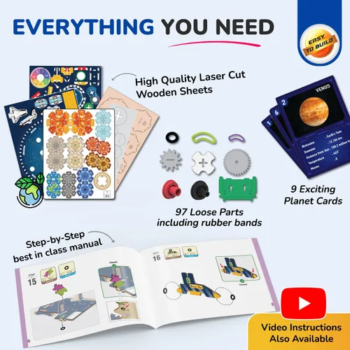 Vista 7 de Smartivity Kit de sistema solar DIY - Modelo planeta impulsado por