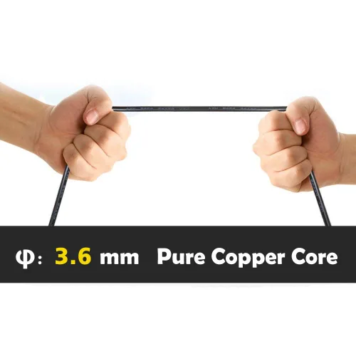 Vista 3 de Cable de extensión de cámara de respaldo para cámara de visión trasera, 0.098 in, 9.8 pies, macho a hembra, cable de extensión de cámara inversa