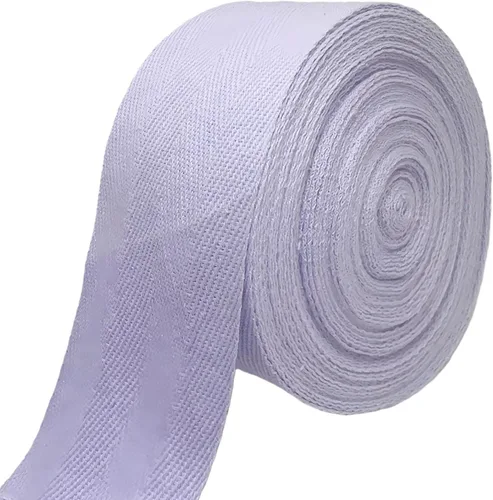 Vista 10 de Cinta de sarga de algodón natural de 2 pulgadas para coser, Home Deco -30 yardas de cinta de sarga duradera en espiga - Cinta de encuadernación