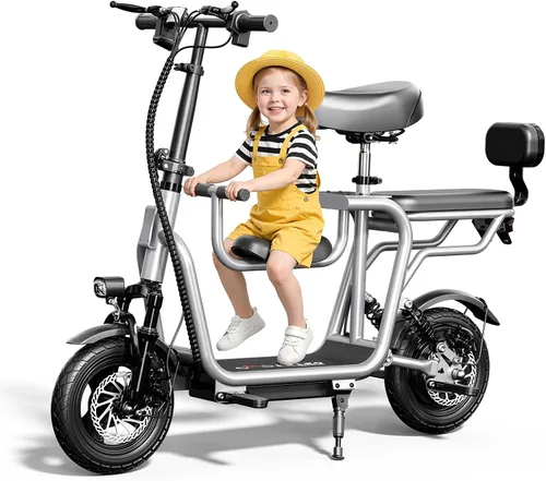 Vista 9 de Scooters eléctricos para adultos con motor de potencia máxima de 750 W Blanco