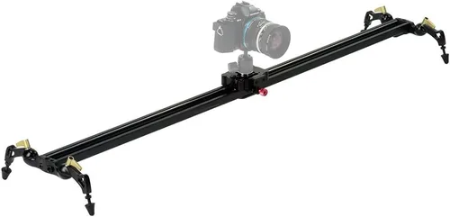 Vista 8 de Fotodiox Pro SlideCam - Estabilizador deslizante de video de 600 a 24 pulgadas, deslizador de pista de cámara DSLR, sistema de riel