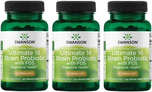 Vista 7 de Swanson Dr. Langer's Probiótico de 16 cepas con FOS prebiótico para la salud intestinal