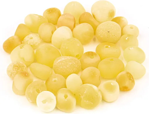 Vista 14 de Cuentas de ámbar estilo barroco, pulido y crudo, piedra báltica 100% natural, 0.197-0.236 in, suelta con agujeros perforados, varios colores - Amber