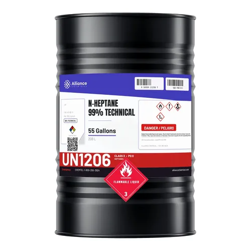 Vista 7 de Alliance Chemical n-Heptano 99% técnico - Botella de 1 pinta - Disolvente industrial de petróleo