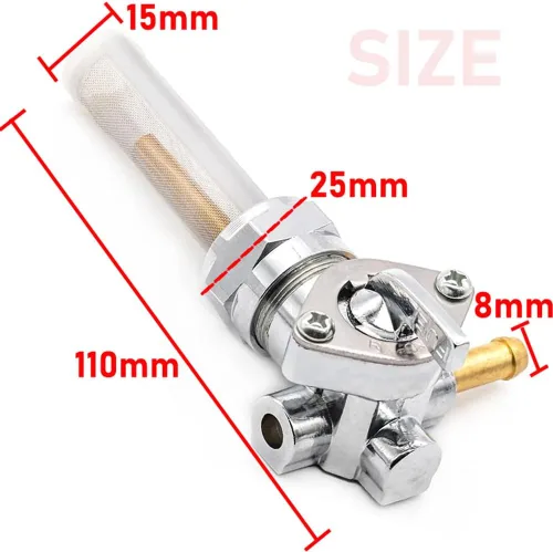 Vista 5 de Válvula de combustible de petcock de 22 mm de salida derecha para Harley Davidson Sportster Big Twin Dyna Fatboy Electra Glide Heritage Softail