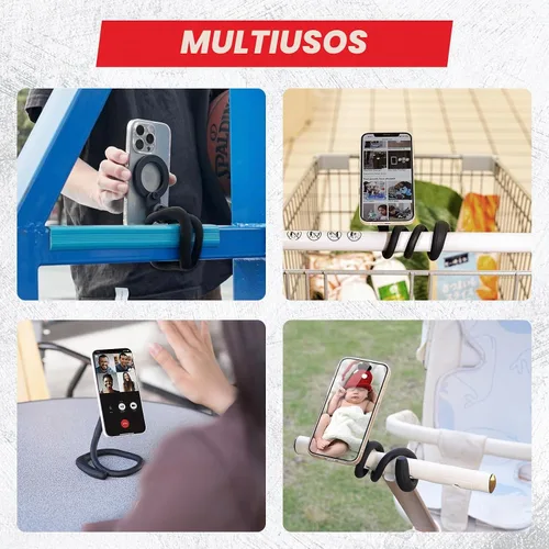 Vista 7 de ICARMOUNT Soporte flexible para teléfono de gimnasio para bicicleta de giro
