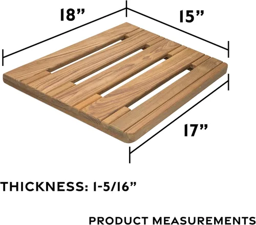 Vista 5 de Whitecap Teak Whitecap 60918 - Plataforma de natación en teca, 18 x 15 pulgadas