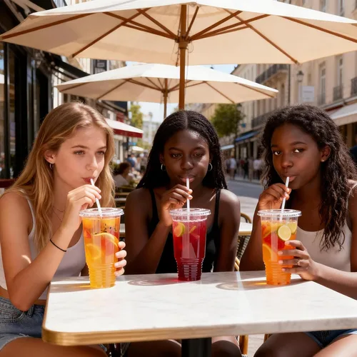 Vista 5 de Vasos de plástico transparente de 32 onzas con tapas, 40 vasos desechables para bebidas frías, postres, helado, café helado, té con leche