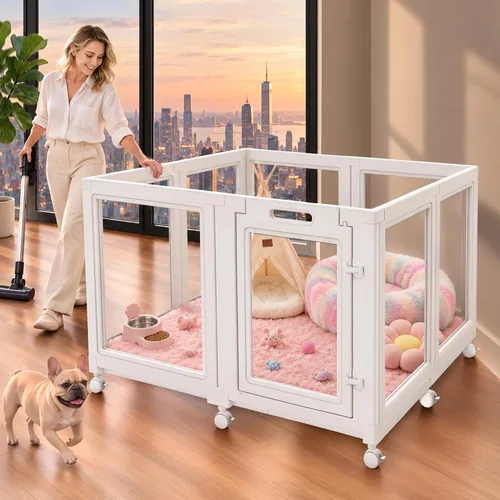 Vista 91 de FXW AuraSpace - Corralito acrílico transparente para interiores Negro